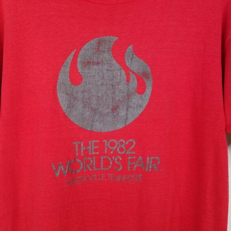 1982 Worlds Fair T Shirt Mens M Vintage 80s Knoxville Tennessee Single ...