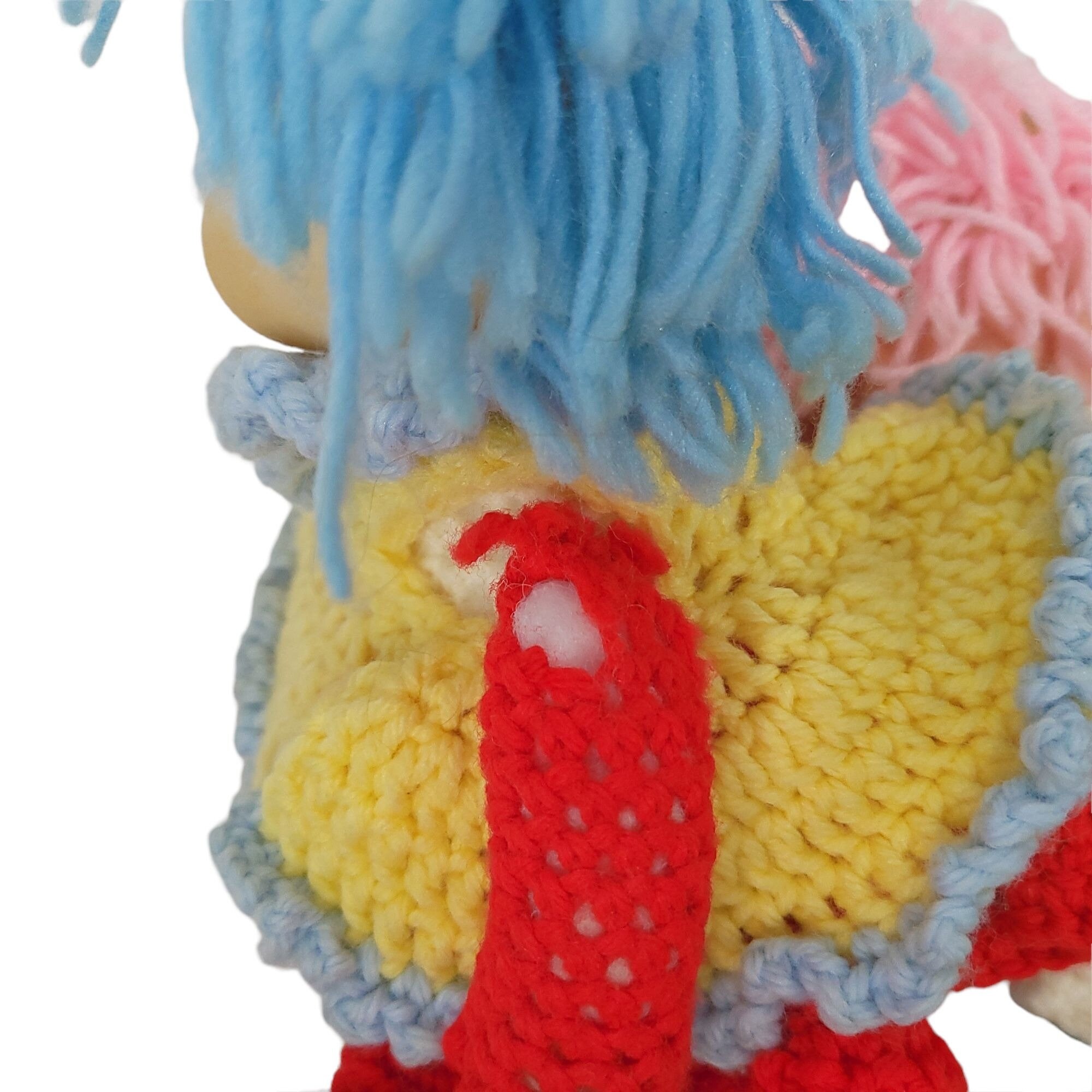 Vintage 1980s Crochet Yarn Hair Dolls Toys Handmade Soft Body Etsy