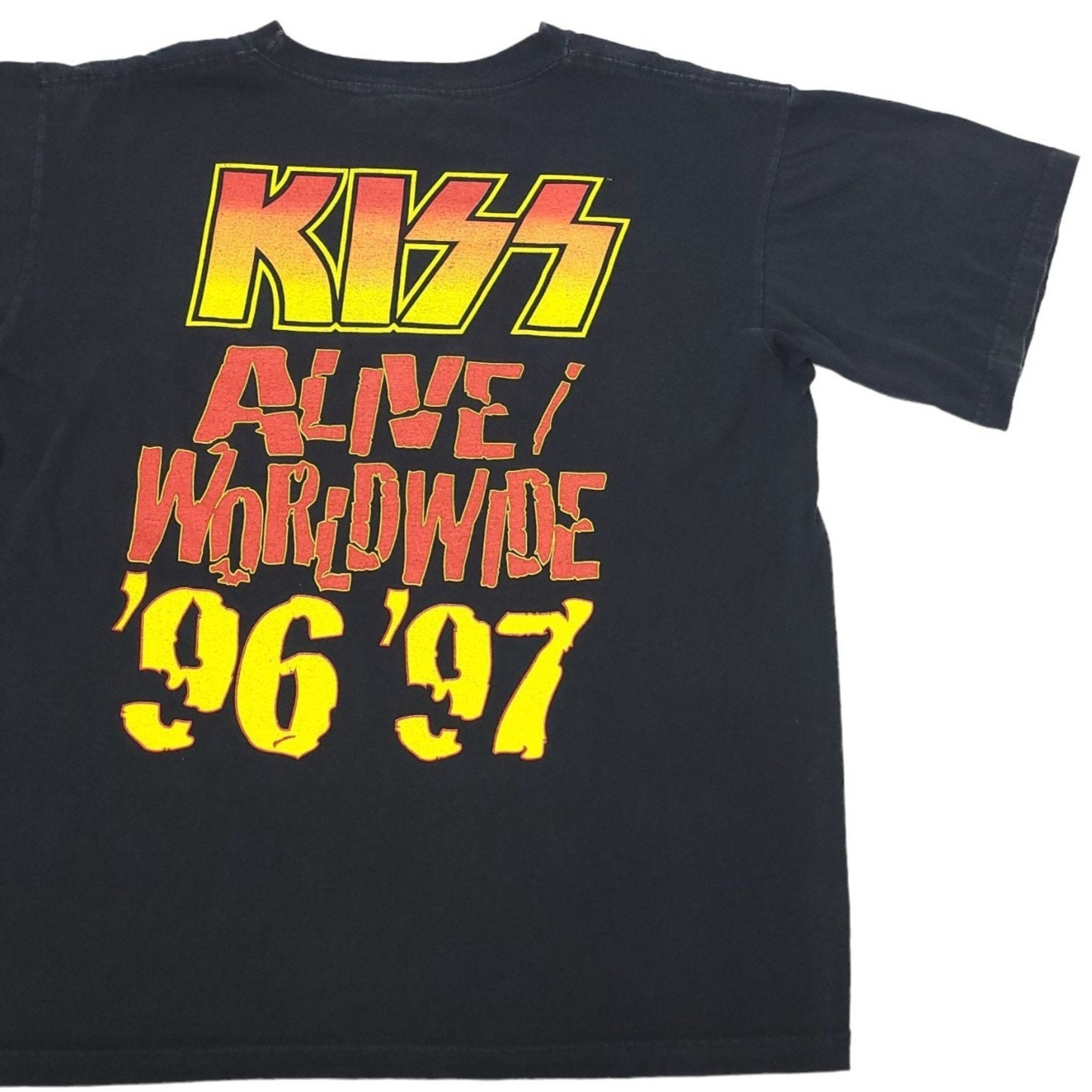 Vintage 96 97 Kiss Alive Worldwide T Shirt XL Concert Black - Etsy