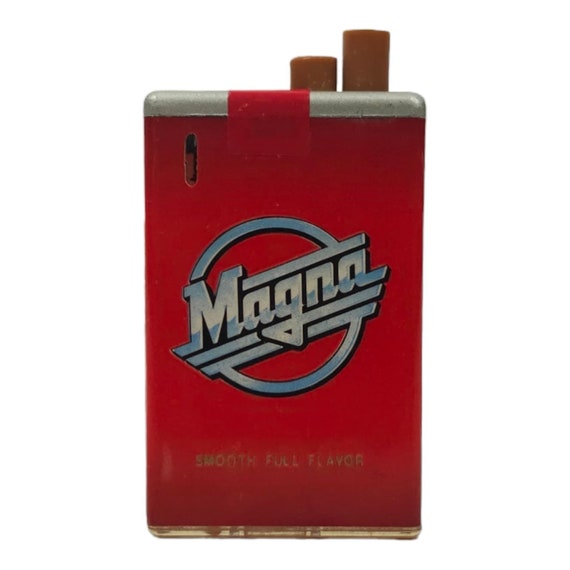 magna cigarettes Vintage Magna Cigarette Metal Lighter Advertising Novelty Tobacco  Collectible Promotional Souvenir