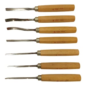 Solingen Germany Wood Carving Chisels Gouges Tools Vintage Lot of 7 Woodworking