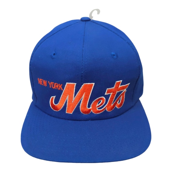 New York Mets Script Snapback Cap Vintage 90s MLB Twins