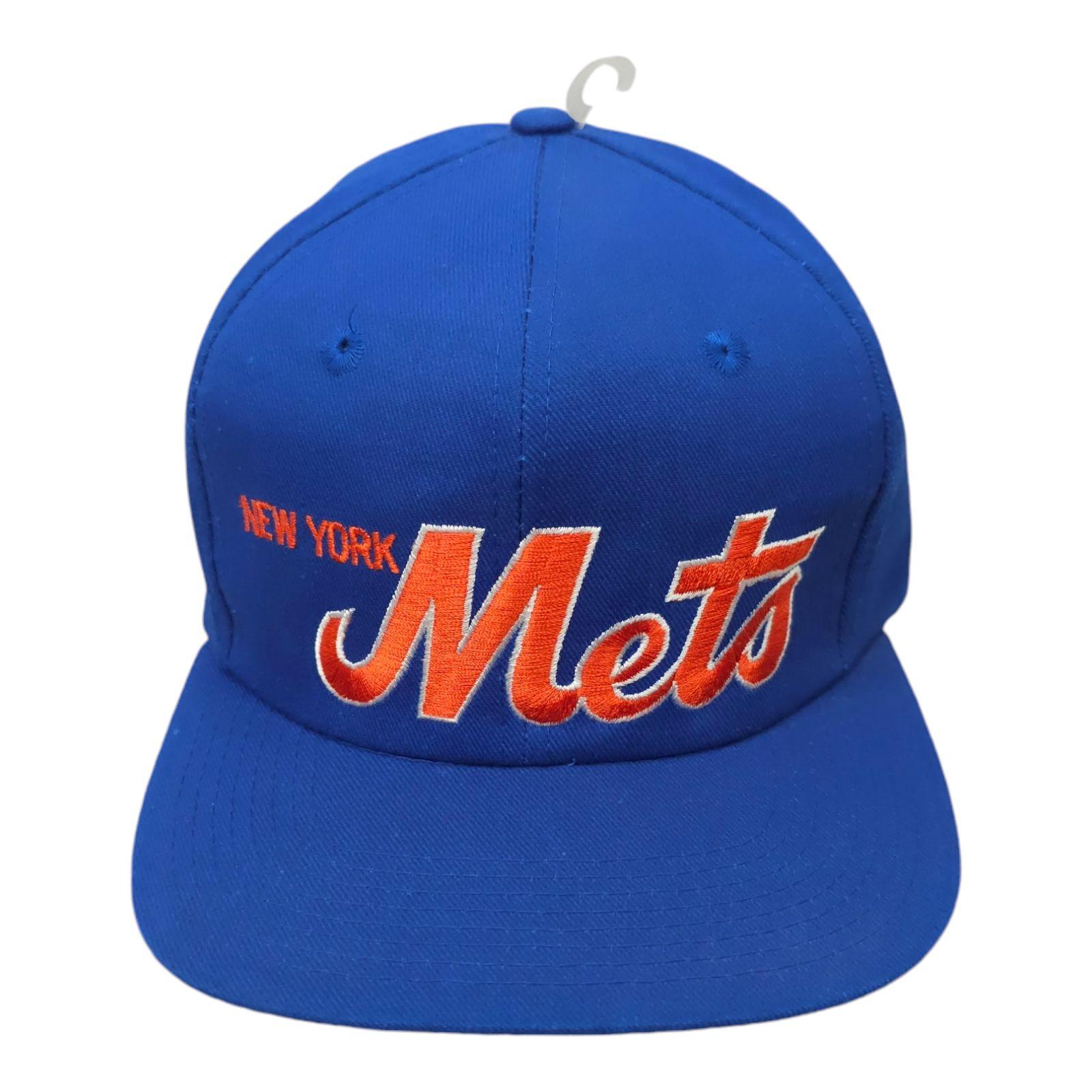 New York Mets Script Snapback Cap Vintage 90s MLB Twins