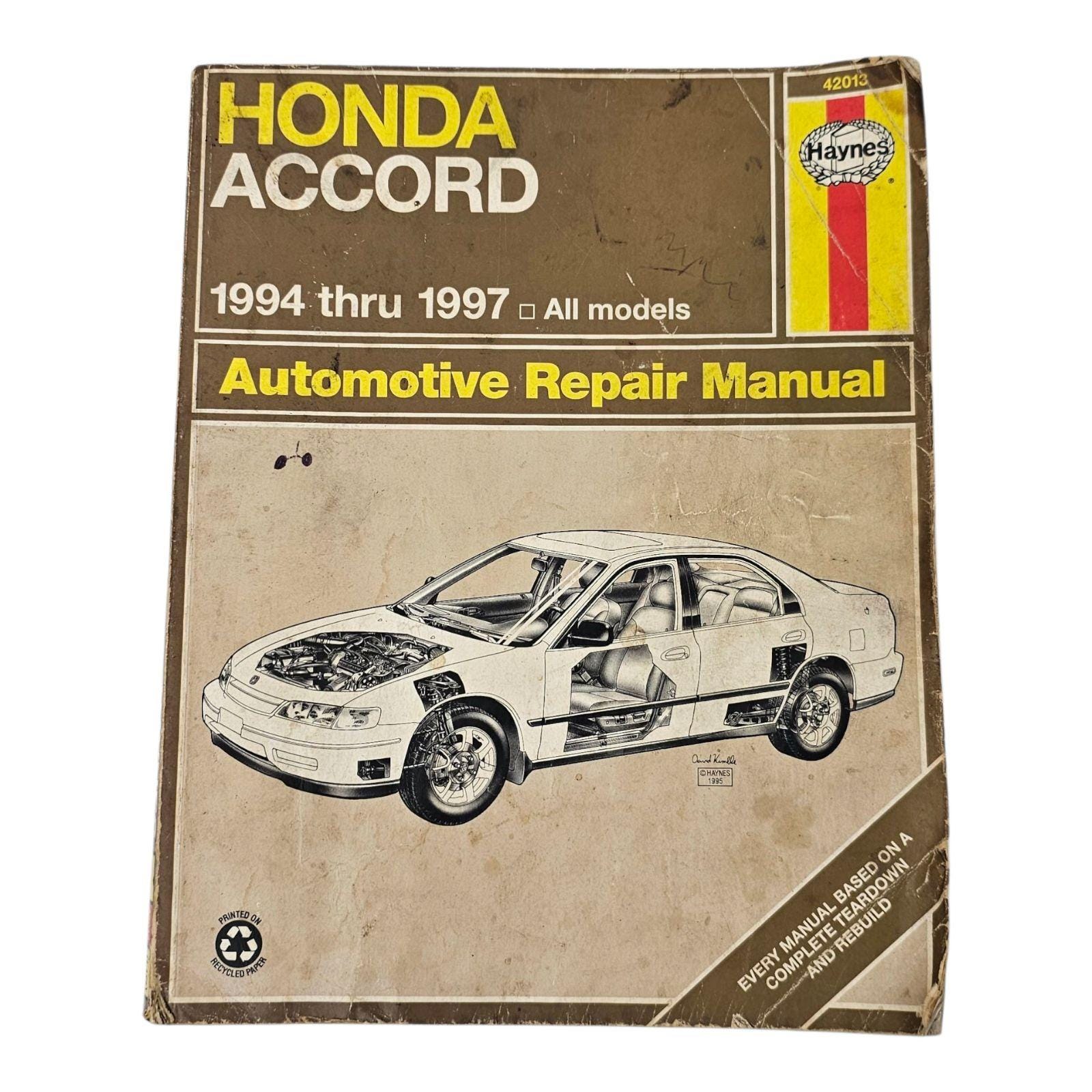 Honda Accord Service Manual - Etsy