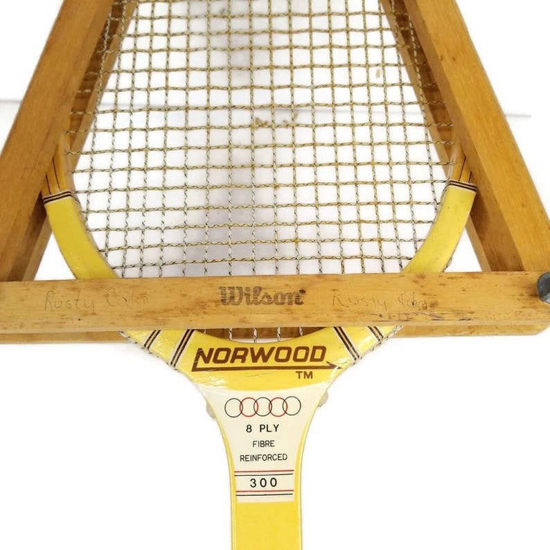 Vintage Norwood 300 Wooden Tennis Racquet Head Cover Etsy UK