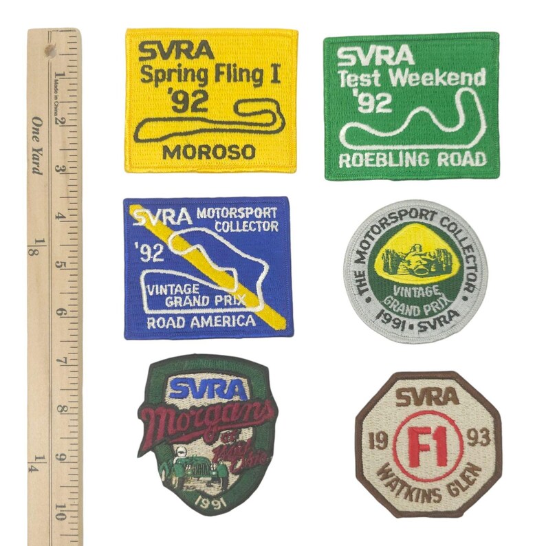 SVRA Patches 90s Sportscar Vintage Racing Association Moroso Morgans ...