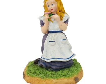 Yarto Group Secret Sculptures Alice in Wonderland Figurine 4" Figure Pink Flower