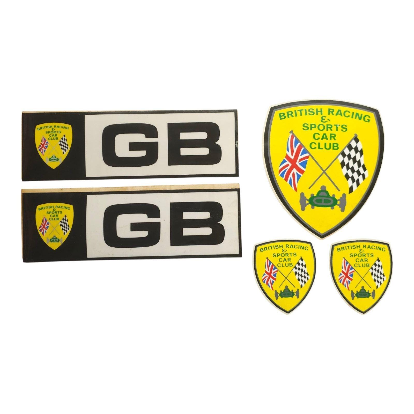 British Racing and Sports Car Club Stickers Decals READ British Racing and Sports Car Club Stickers Decals READ
