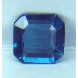 Ceylon &quot;natural untreated&quot; VS eye clean intense blue precision emerald cut Spinel from Sri Lanka 1.95ct.