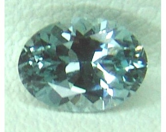 Montana Sapphire Eldorado Bar untreated VVS clean color change precision oval cut teal green-teal blue sapphire .93ct.