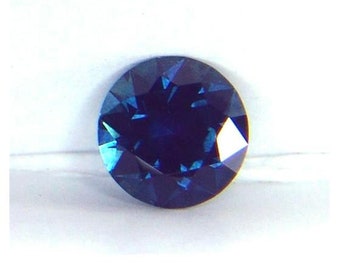 Montana Sapphire Gem Mountain untreated VS eye clean precision round diamond cut Montana top blue sapphire 1.04ct.