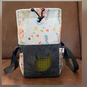 Tasche für Toniebox & Tonies - praktisch und schön für unterwegs (Tonieboxtasche) personalisierbar / bunt - Meerjungfrauen