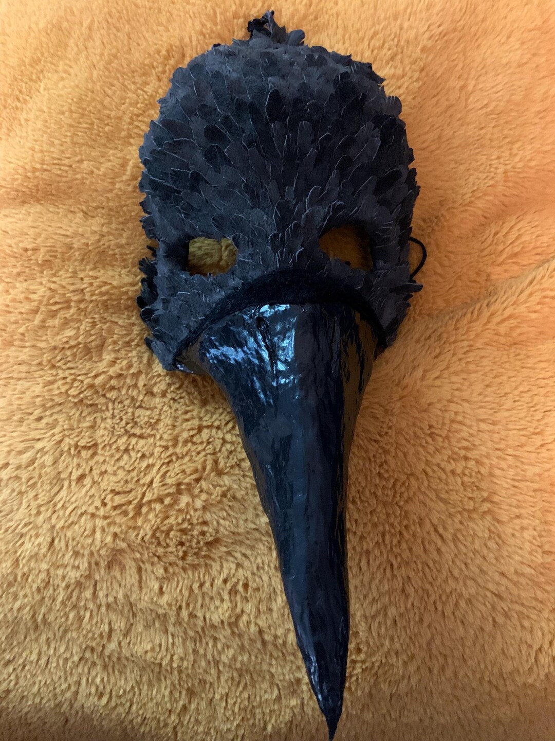 Crow Mask - Handmade, One of a Kind, Leather Bird Mask - Etsy
