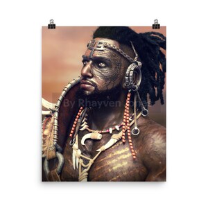 Movember Daktari African Tribal Poster Wall Art Home Decor Modern Art 16×20 inches