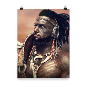 Movember Daktari African Tribal Poster Wall Art Home Decor Modern Art 18×24 inches