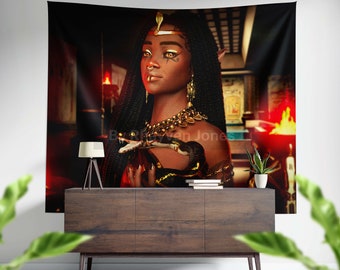 Akila Indoor Wall Tapestry | Spiritual Home Decor | Magical Egyptian Tarot Tapestries | Dorm and Living Room Decor