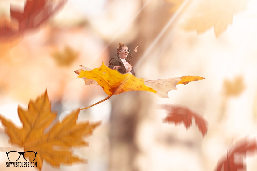 Fall Leaves Digital Background Digital Backdrop - Etsy