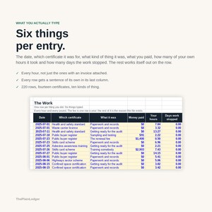 Compliance & Certification Cost Tracker Spreadsheet | True Cost of Accreditation Excel Google Sheets Template | Audit and Renewal Log bild 11