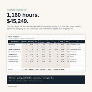 Compliance & Certification Cost Tracker Spreadsheet | True Cost of Accreditation Excel Google Sheets Template | Audit and Renewal Log bild 6