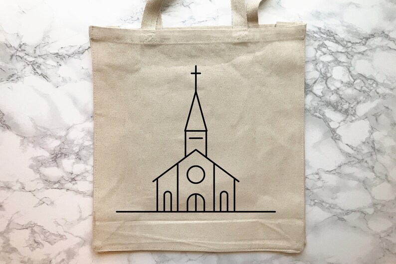 Elegant kyrka SVG-paket, utsmyckade linjekonstdesigner, Cricut- och silhuettklippfiler, vektor EPS och PNG, kristen kapellväggkonst bild 5