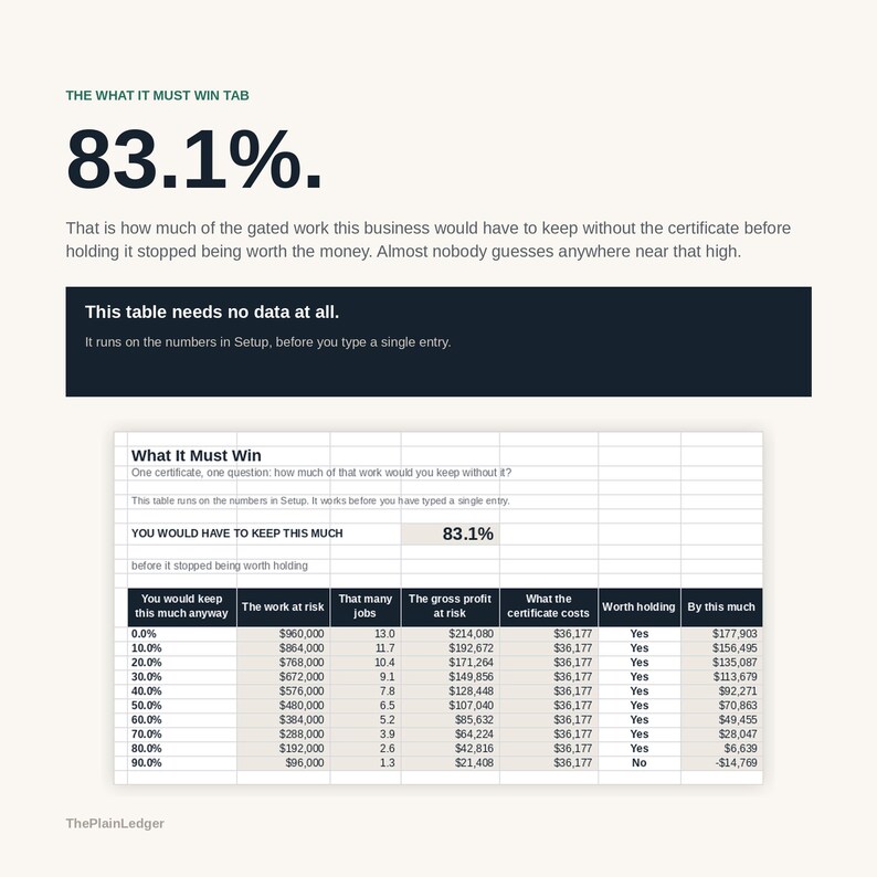 Compliance & Certification Cost Tracker Spreadsheet | True Cost of Accreditation Excel Google Sheets Template | Audit and Renewal Log bild 3