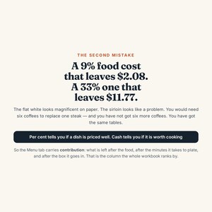 Recipe Costing Spreadsheet, Excel Google Sheets, Restaurant Food Cost Calculator, Menu Engineering and Plate Cost Tracker (Digital Download) bild 4