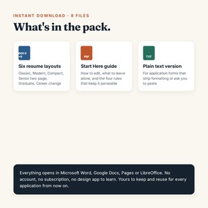 Graduate CV Template | Resume for First Job, Word, Google Docs (Instant Download) bild 8