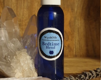 WychOils Hand Crafted Bedtime Essential Oil Spritz Spray, 60ml, Ylang Ylang, Rose, Chamomile. Sleep spray. Bedtime oil. Bedtime spray.