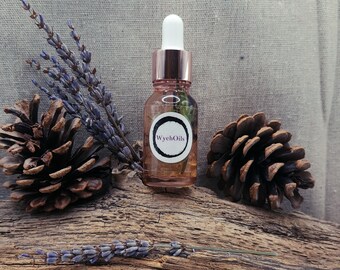 Poción para uñas de WychOils, aceite para cutículas vegano con infusión de cristales.