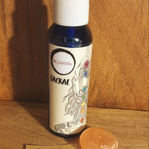 Sacral Chakra Aura Spray. Sacral chakra oil. Sacral chakra crystal oil.