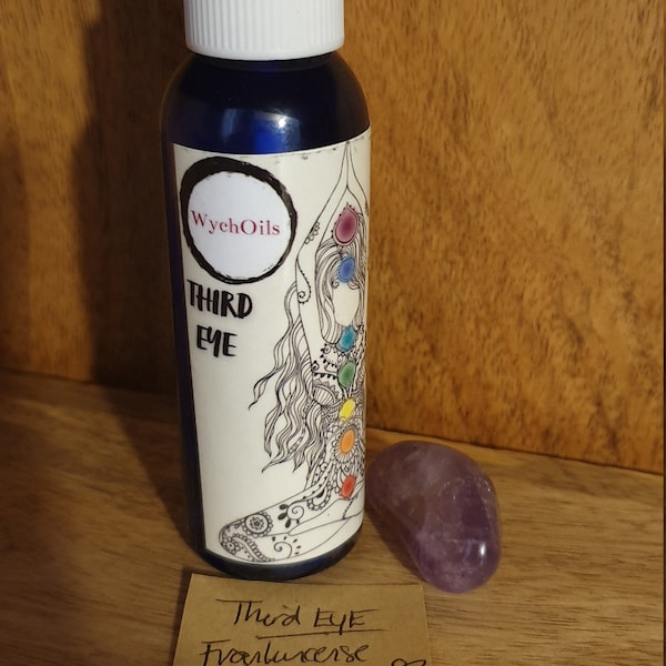 Third Eye Chakra Aura Spray. Third eye oil. Chakra oil. Third eye chakra oil.