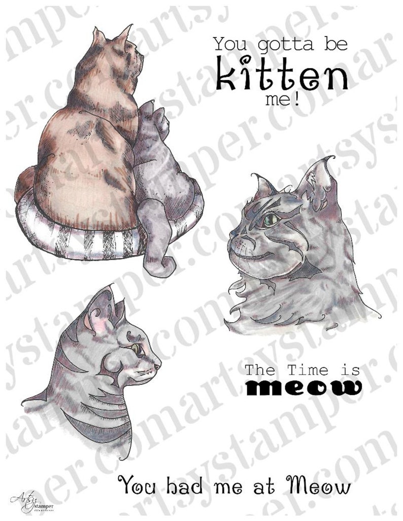 Cats Meow Stamp Set for Creating Quick and Easy  Paper Crafts image 0