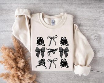wrestling sweater - women’s wrestling crewneck - coquette bow wrestlers