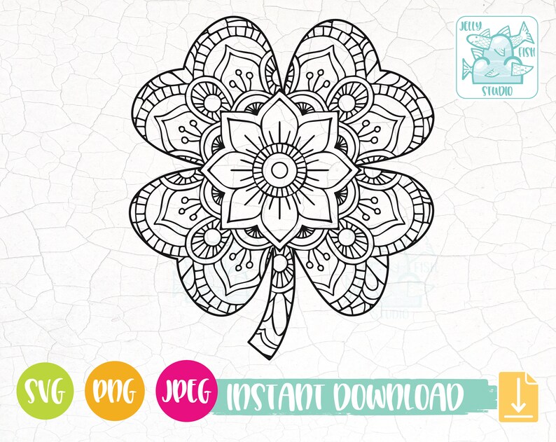Download Mandala SVG Lucky Clover Svg Shamrock Svg St Patricks Day ...