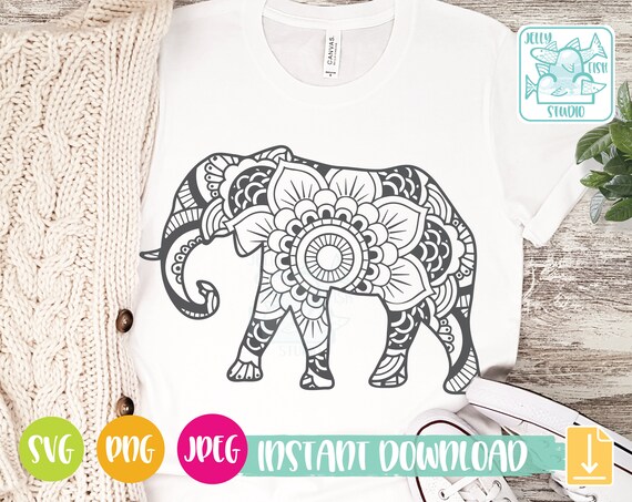 Download Mandala Elephant Svg Elephant Clipart Elephant Svg Vector Etsy
