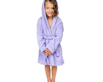 Boy/'s Anne Lewin Printed Terry Velour Hooded Bathrobe