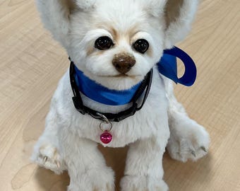 Peluche realista de cachorro chihuahua - Azul