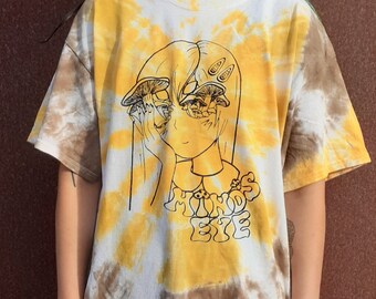 MIND'S EYE マッシュルームタイダイTシャツ