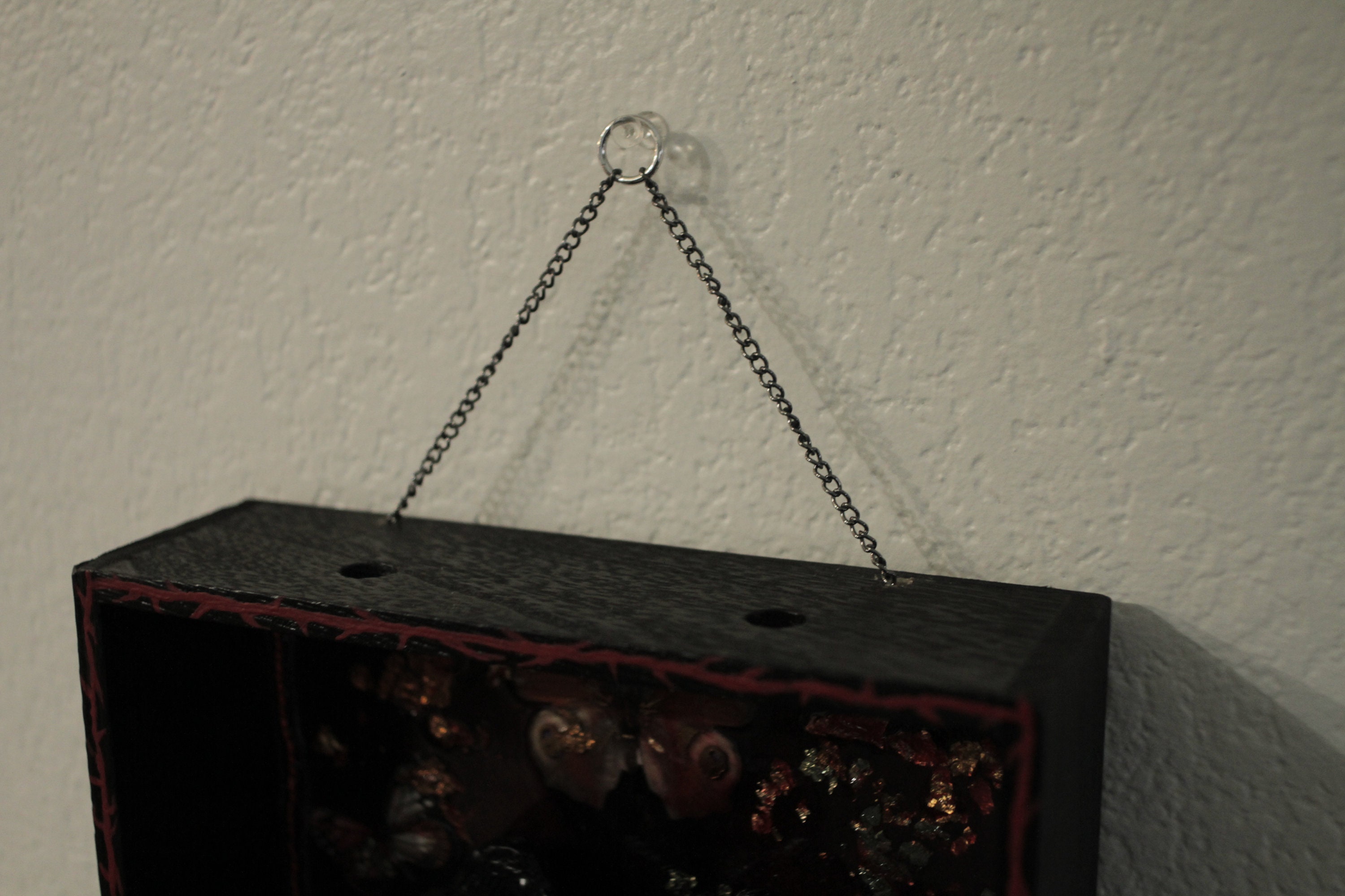 Black Angel Hanging Shadow Box Wall Piece - Etsy