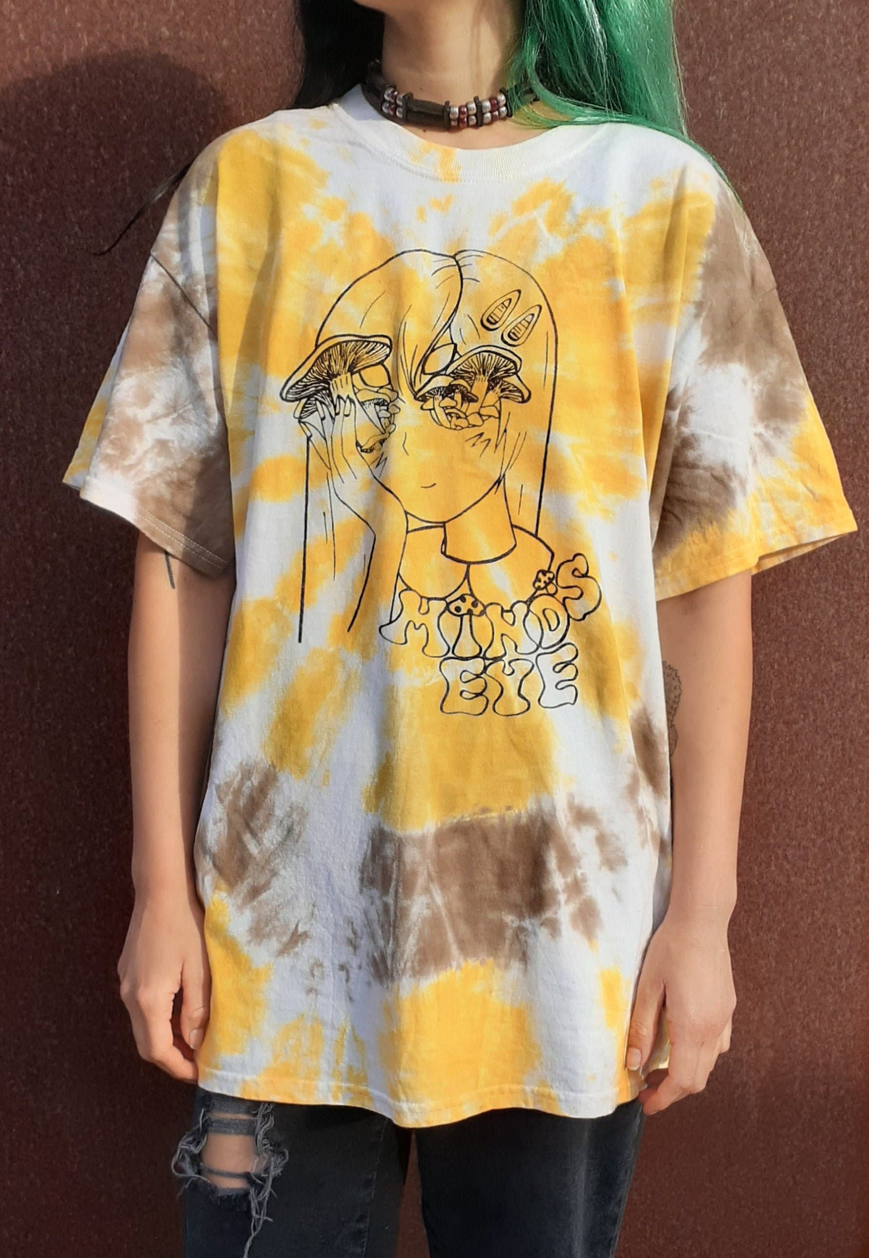 ■LMC■ TIE DYE MUSHROOM LONG SLV TEE yellow 0LM23SLS110YLW ☆LMC☆ TIE DYE MUSHROOM LONG SLV TEE yellow 0LM23SLS110YLW