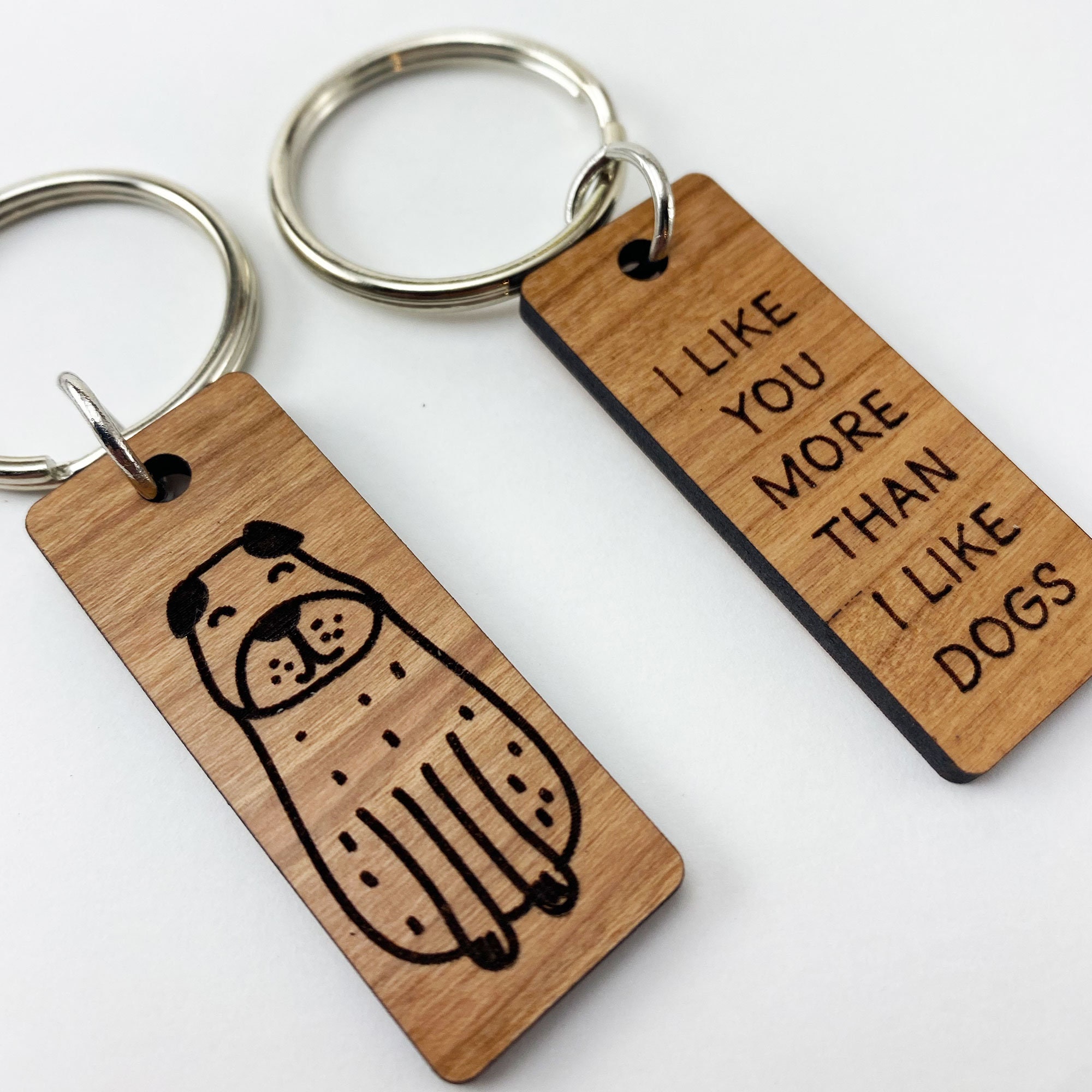 I like more than I like dogs KEYCHAIN SVG file Etsy