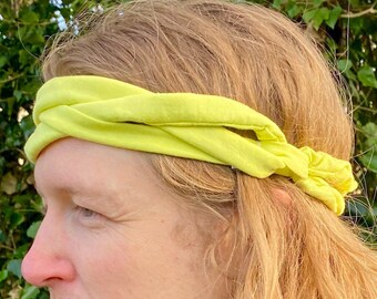 Limited Edition Lime Green Jersey Headband