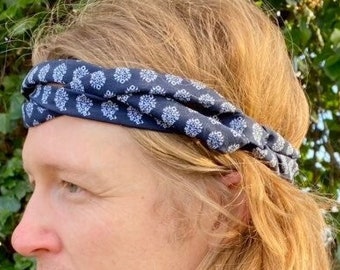 Limited Edition Blue Paisley Headband for Men