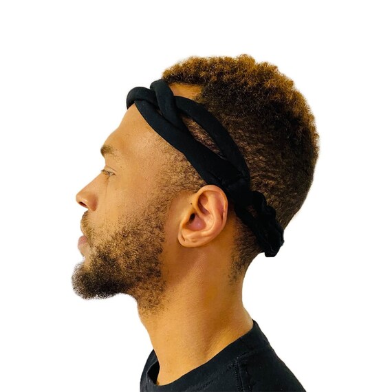 Super Soft Black Headband for Men Etsy