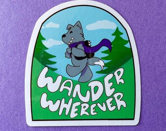 Wander Wherever sticker
