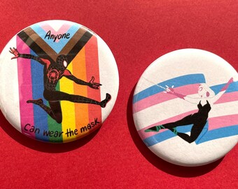 Spider Pride pins