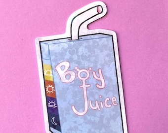 Boy Juice Holo Sticker