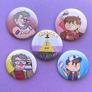 Botones del orgullo de Gravity Falls