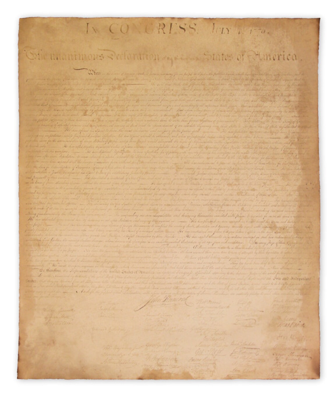 National Treasure Declaration of Independence by Magnoli Props Etsy