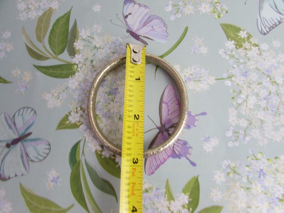 Bracelet  GoldTone Victorian Style Bangle - image 7